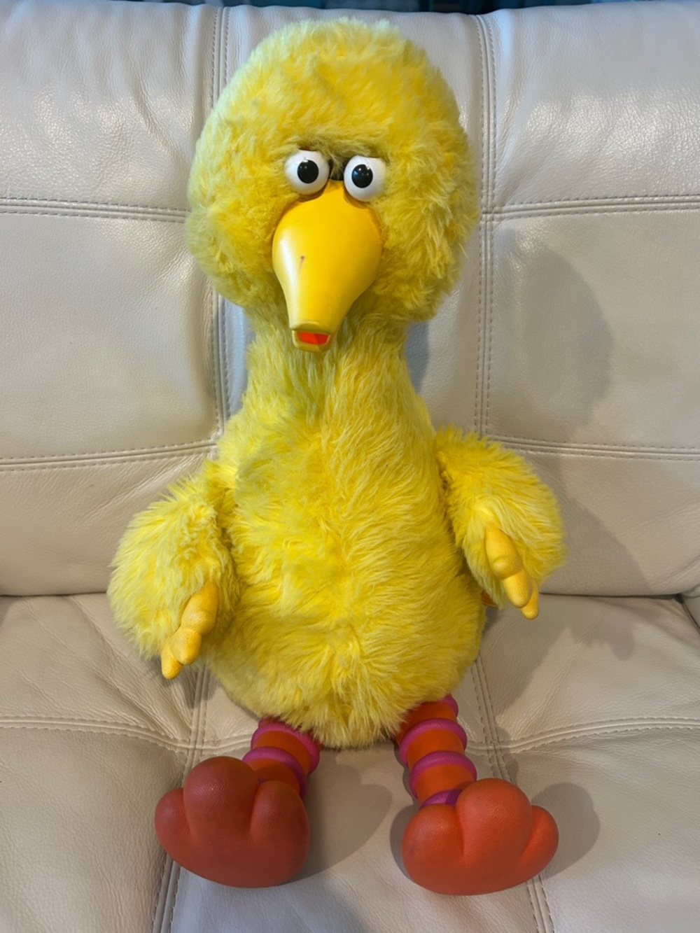Vintage 1986 Ideal Big Bird Story Magic 20" Talking Plush Doll